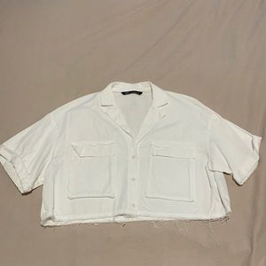Zara Cropped Shirt